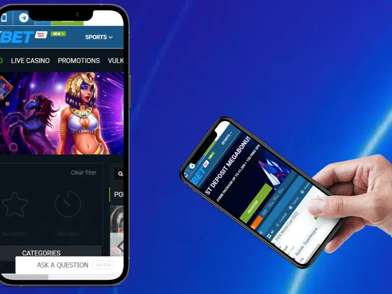 1xbet casino mobile version and app